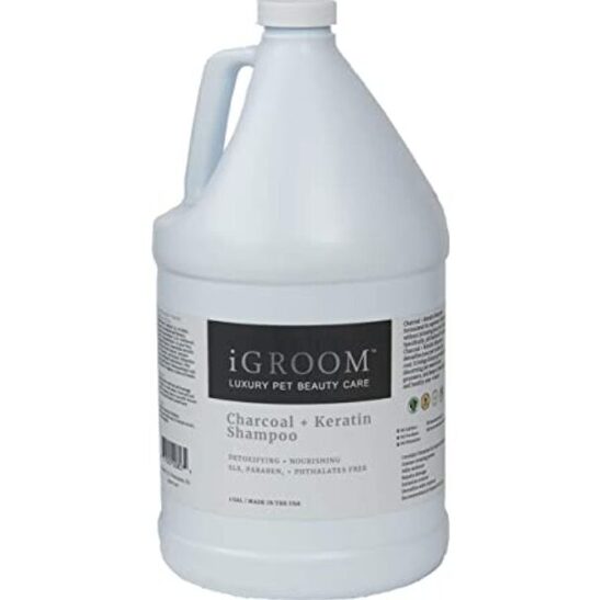 iGroom Charcoal + Keratin Pet Shampoo, 3,78L - šampūns suņiem un kaķiem